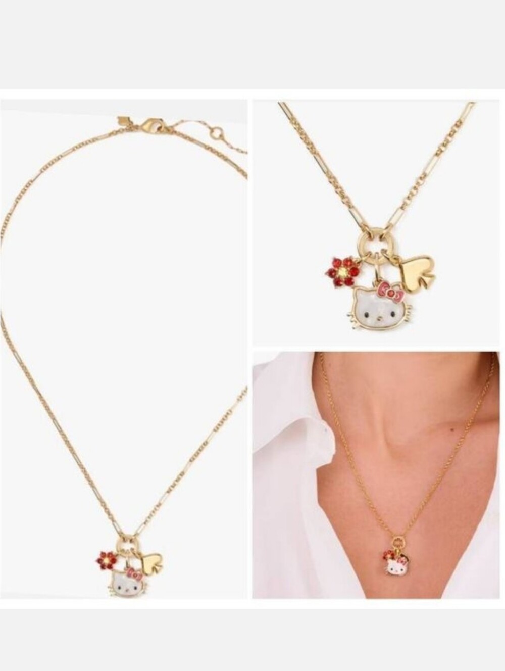 Kate Spade NY x Hello KittyCharm Necklace New